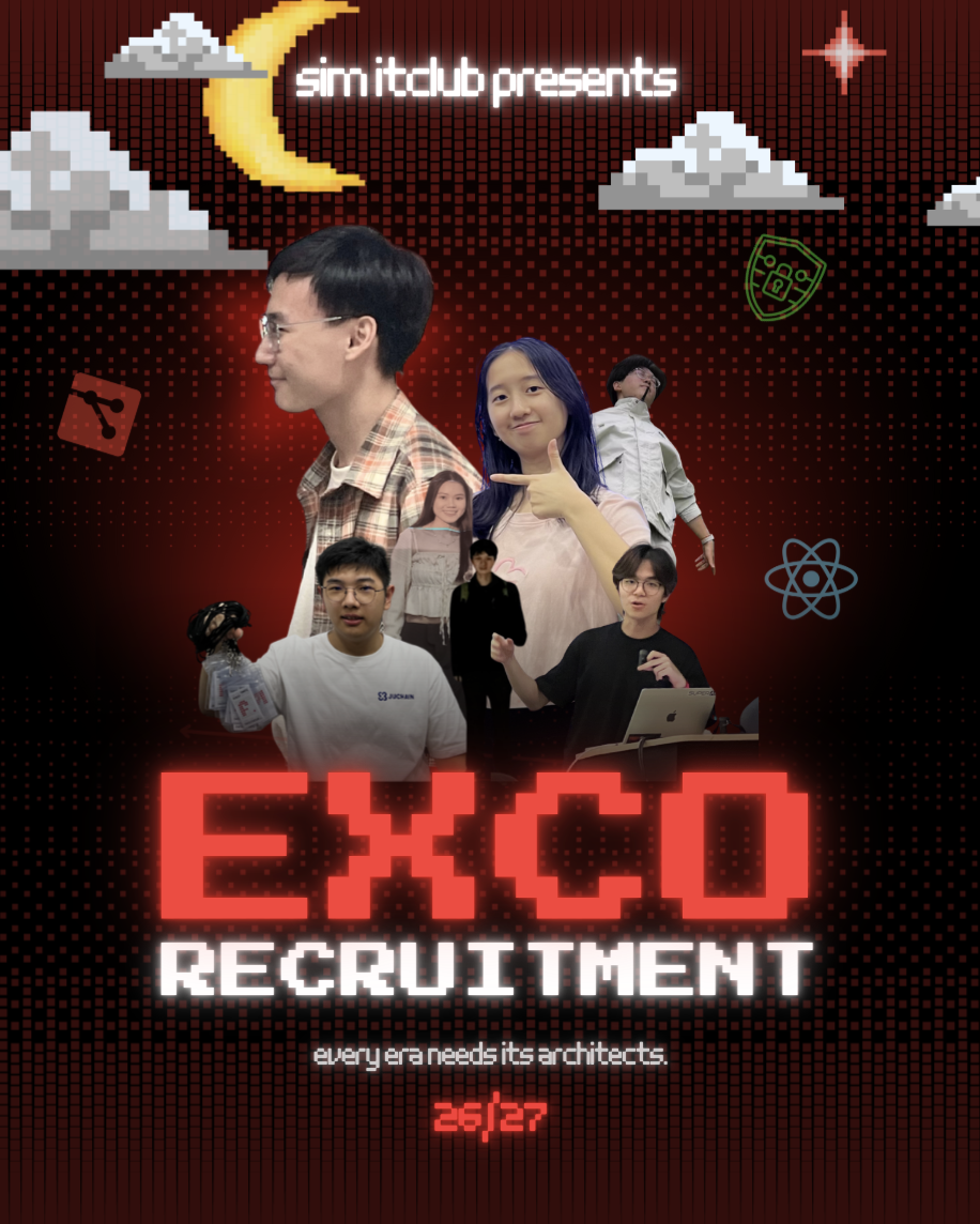 SIM IT Club EXCO Recruitment 26/27 Poster